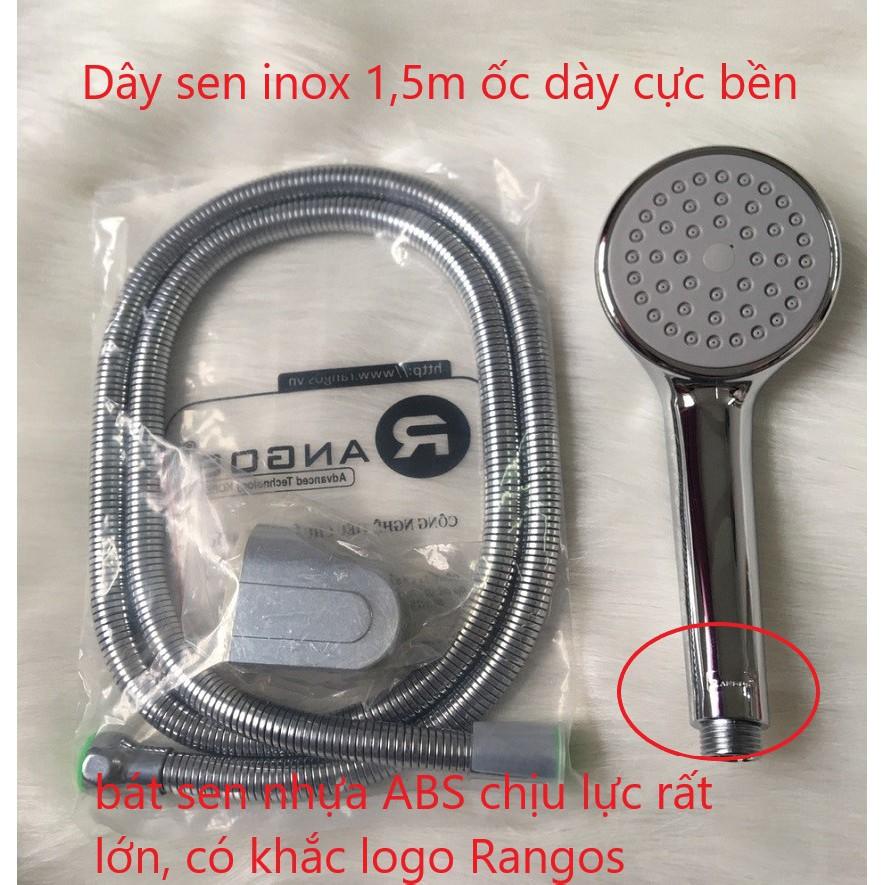 Bộ sen tắm Rangos RG-01S, Sen vòi cao cấp đồng mạ crom hàng chuẩn công ty