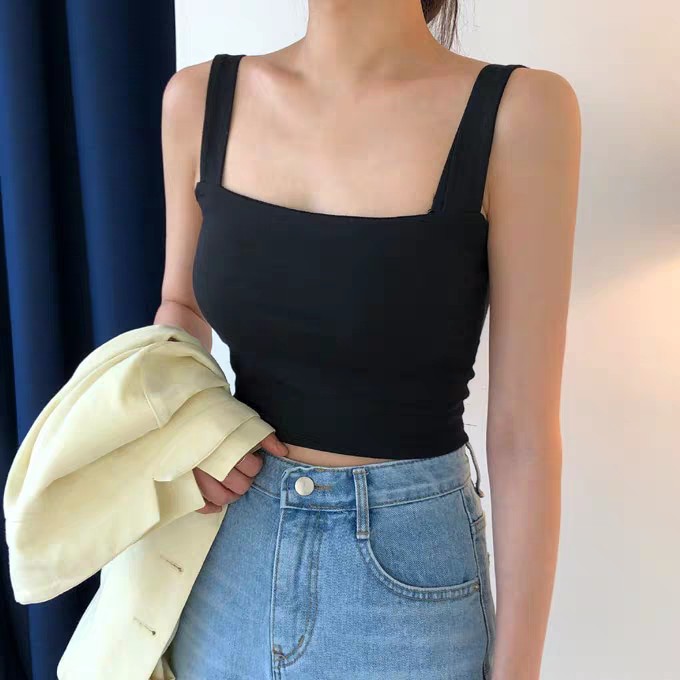 ÁO CROPTOP 2 DÂY BẢNG TO