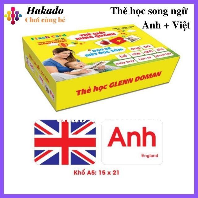 Thẻ học song ngữ thông mình cho bé