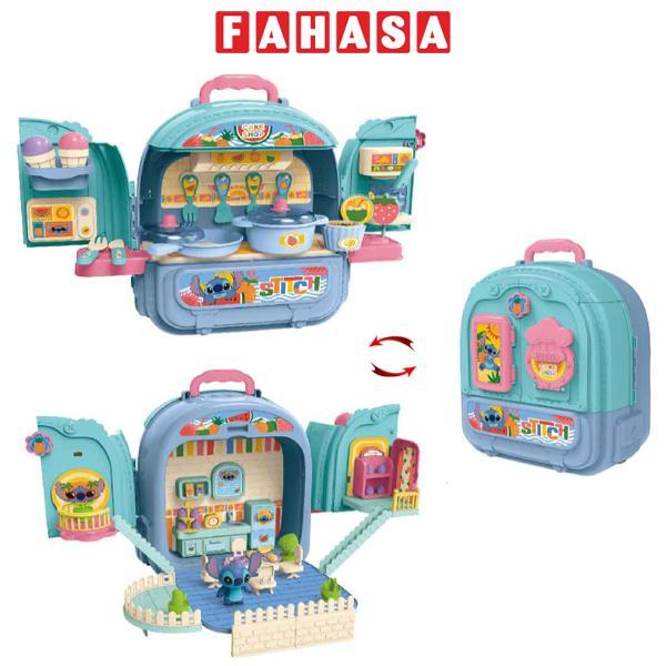 Đồ Chơi Ba Lô 2 Mặt Nhà Bếp Và Phòng Ăn Stitch Xanh - Sweet Heart SH10305