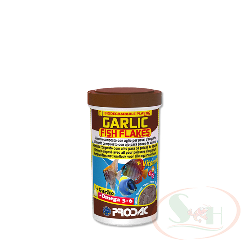 Thức Ăn Cá Prodac Garlic Fish Flakes Bổ Sung Tỏi