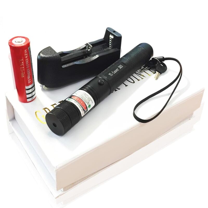 Đèn Pin Laser - 303 PaKaSa LS được tặng kèm pin và sạc - Hàng Chính Hãng