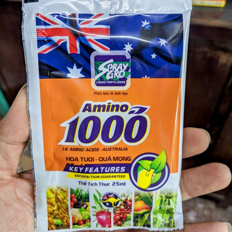 Phân bón Amino 1000. Spray Gro 25ml. Nhập Australia. Hoa tươi quả mọng
