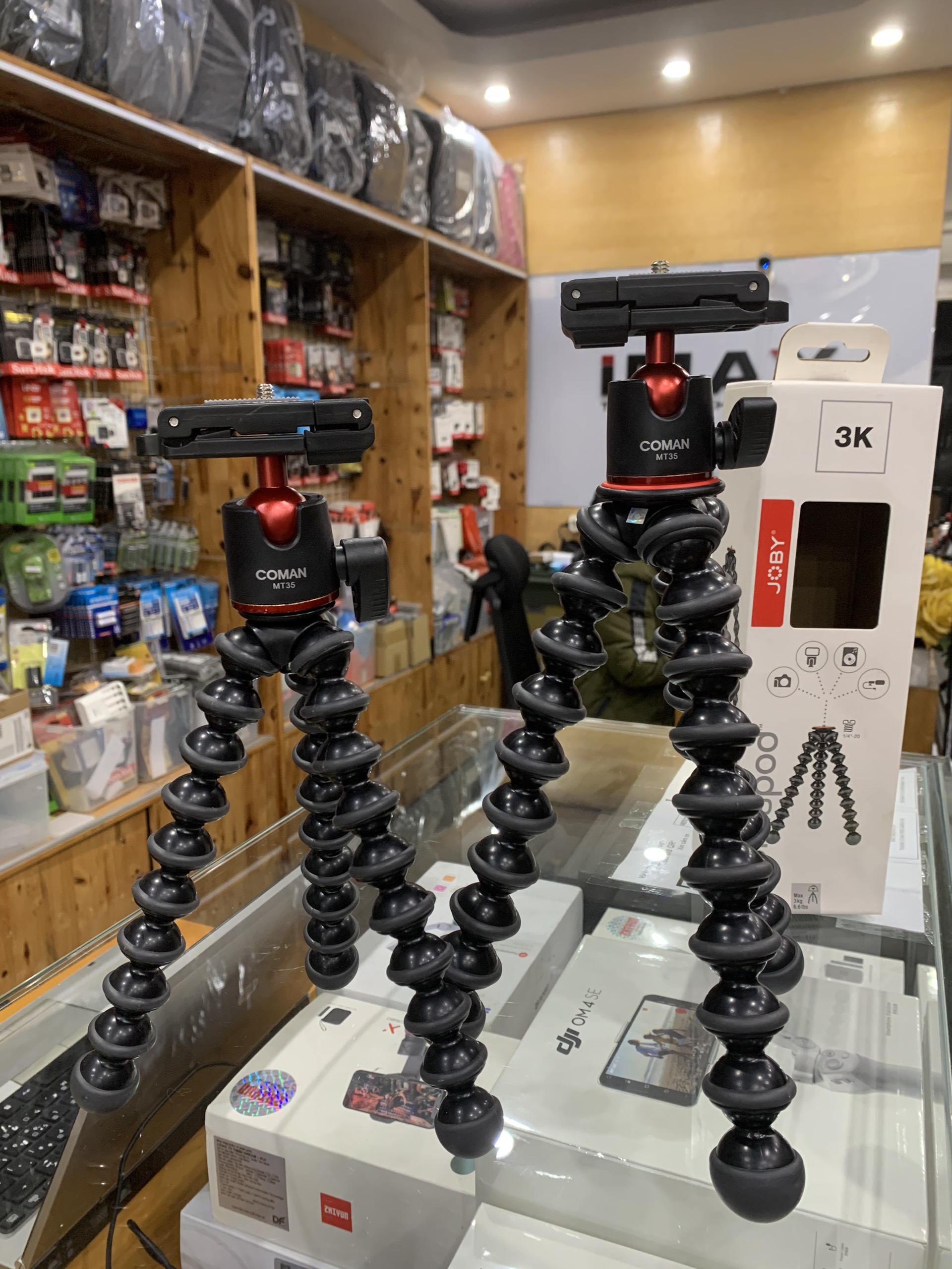 Chân xoắn Joby GorillaPod 1K + Ball Coman, Hàng chính hãng