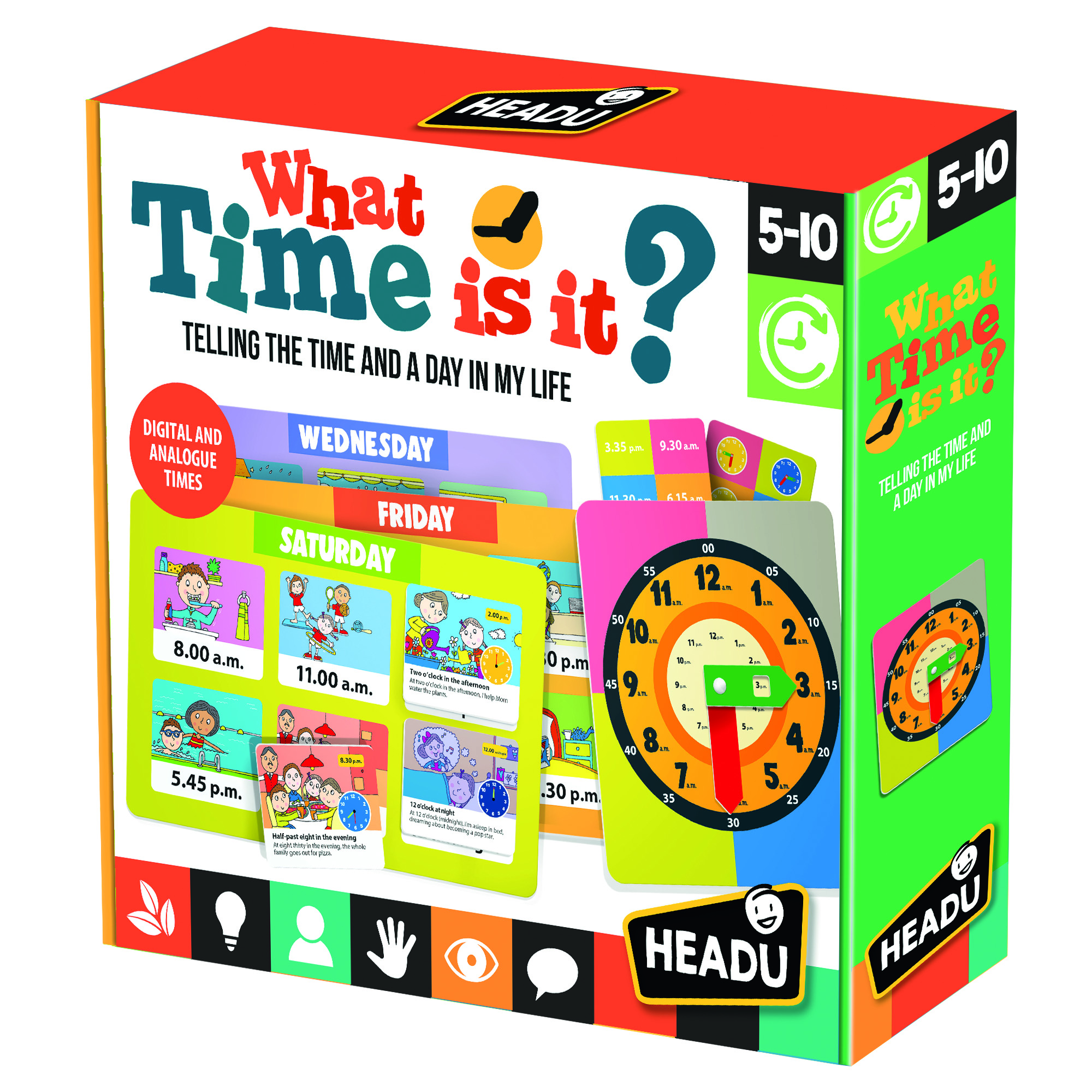 WHAT TIME IS IT - . Bộ đồ chơi bingo và học xem giờ trên đồng hồ