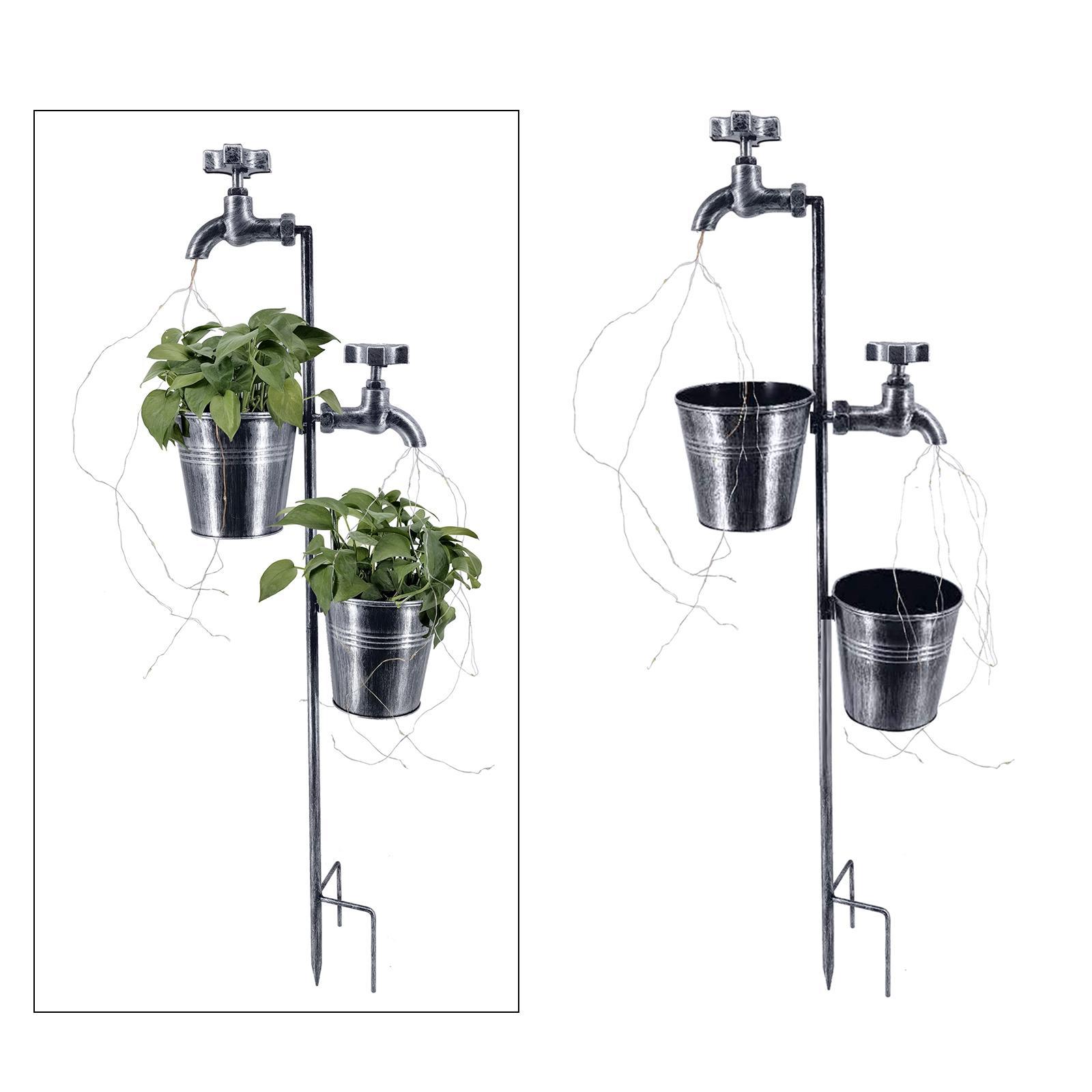 Solar Garden Landscape Path String Lights Metal Stake for Lawn Art Outdoor A