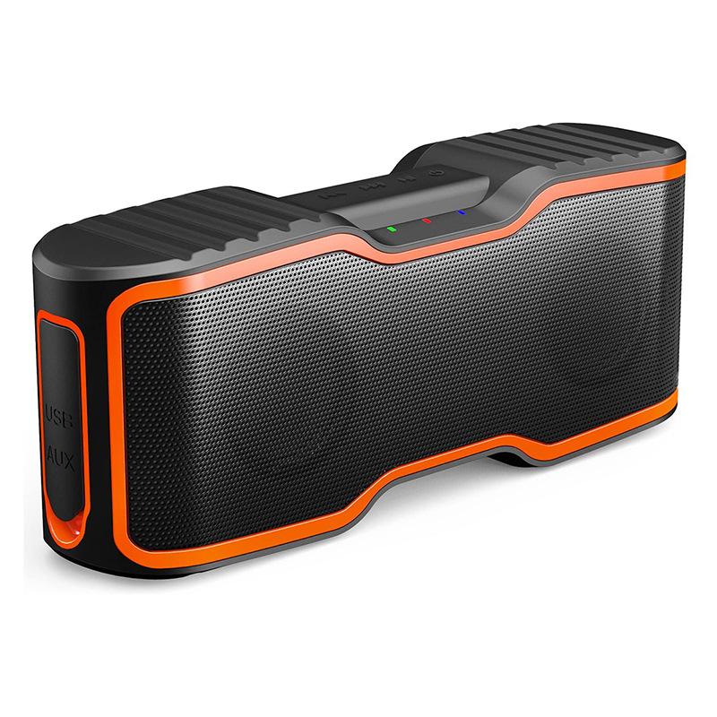 Aomais 20W Loa Bluetooth không dây IPX7 Trò chơi không thấm hơi ngoài trời ba loa loa siêu loa Color: Black black border