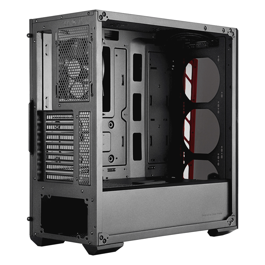 Vỏ Case Cooler Master MB 520 TG RED TRIM - Hàng Chính Hãng