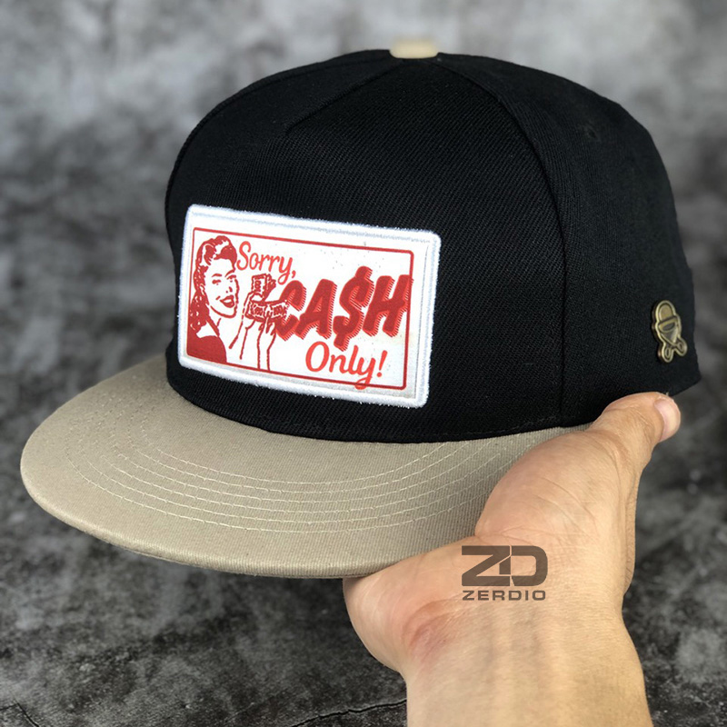 Mũ hiphop, Nón lưỡi trai snapback CASH đen cho cả nam và nữ - SN29