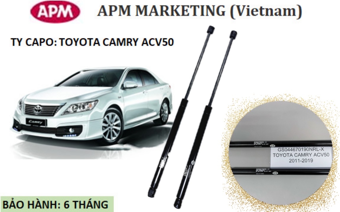 APM TY CAPO CHÍNH HÃNG TOYOTA- CAMRY ACV50 (HÀNG CHÍNH HÃNG THEO XE) đời 2011-2019 mã hàng GS044670190NRL-X, BỘ TRÁI+ PHẢI, BẢO HÀNH 6 THÁNG LẮP ĐẶT 1 ĐỔI 1