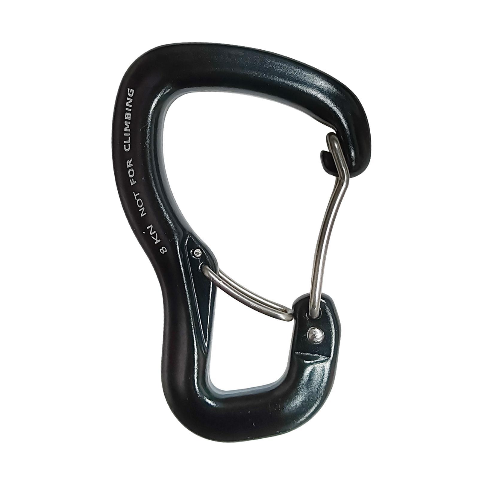 Hammock Carabiner Hook 8kN  Lightweight for Traveling Outdoor Camping