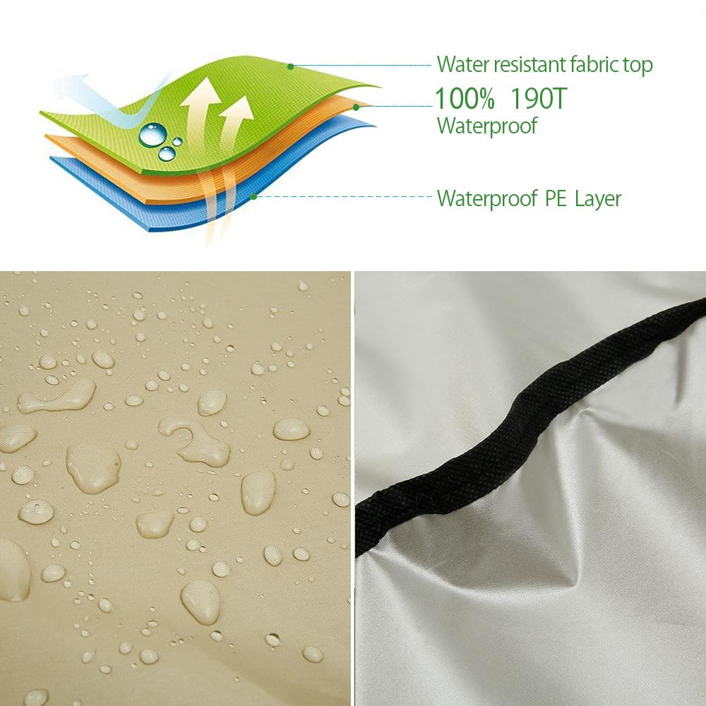 Chống Thấm Nước Trượt Patin Đầm Xòe Tán Bao Thay Thế 3-Seater Vườn Đầm Xòe Tán UV Nắng Ốp Lưng Ngoài Trời Ghế Võng Có Túi