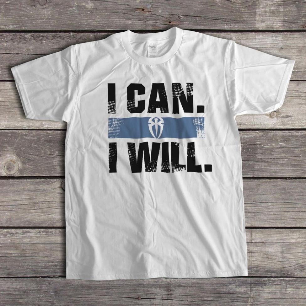 Áo Thun WWE Roman Reigns "I Can, I Will" Áo Trắng
