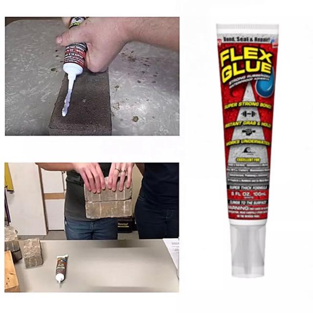 Keo Silicon Flex Glue đa năng sử dụng trên nhiều chất liệu như kim loại , gỗ , tường ..