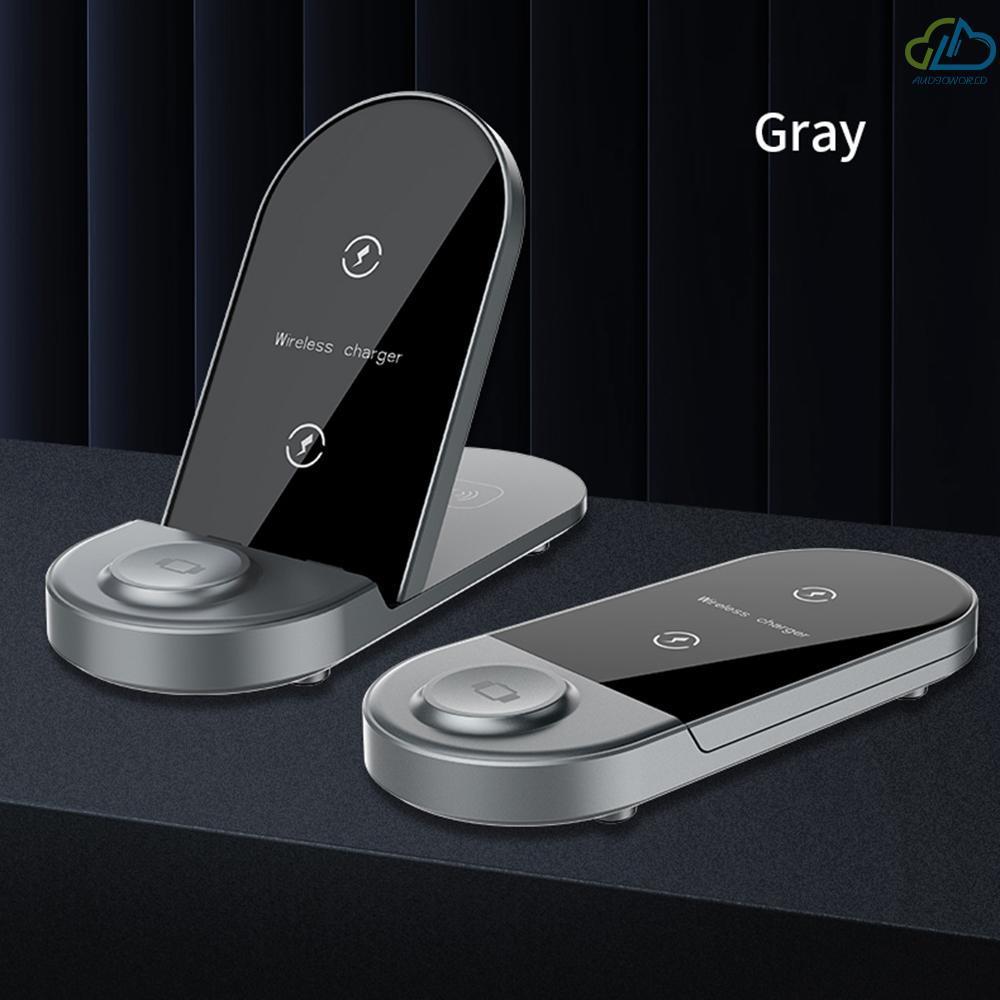 Đế sạc không dây 3 trong 1 gấp được cho IPhone/Samsung/iWatch/Airpods