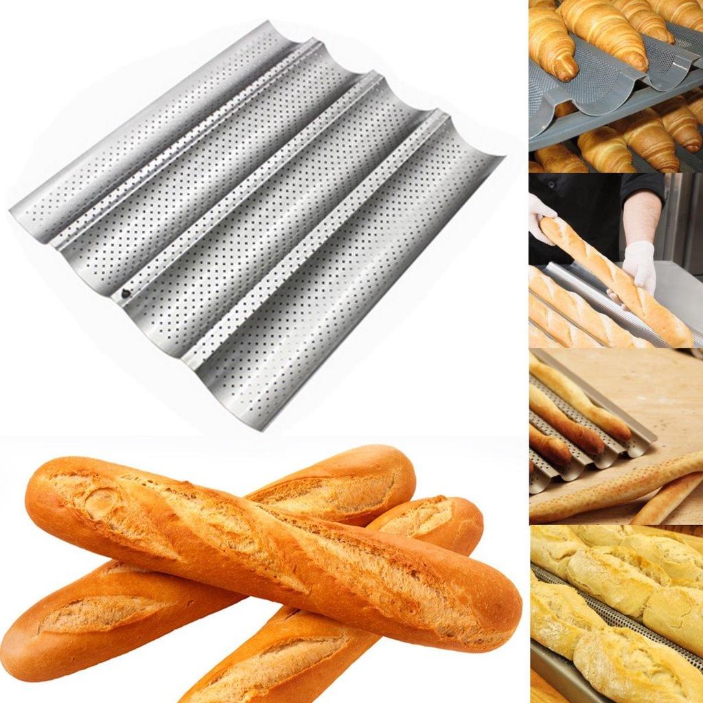 Khuôn Bánh Mì Lượn Sóng/ Khay Nướng Bánh Mỳ 2-4 Sóng B106