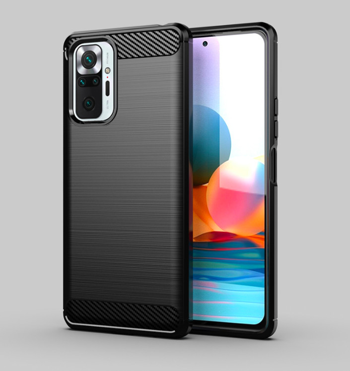 Ốp lưng chống sốc Vân Sợi Carbon cho Xiaomi Redmi Note 10 Pro - Hàng nhập khẩu