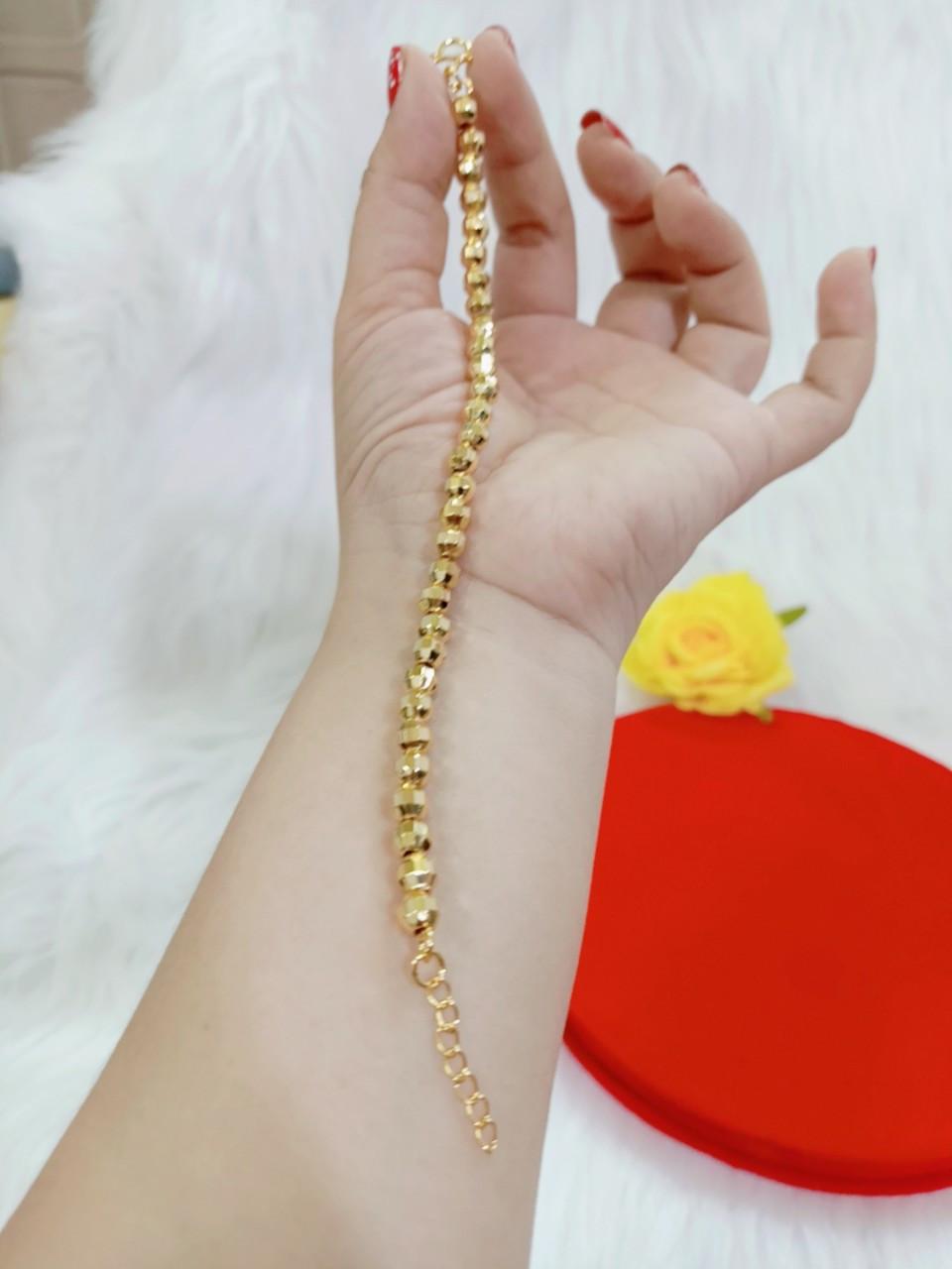 Lắc tay bi nữ mạ 18k cao cấp H25