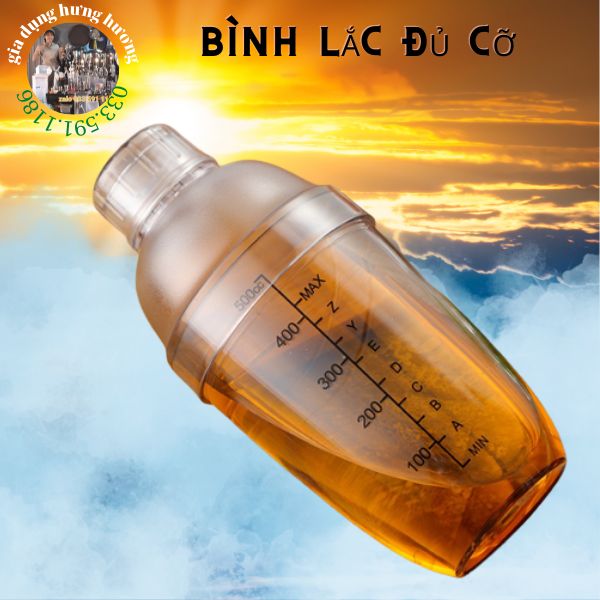 Lắc nhựa pha chế, shaker nhựa 350ml, 500ml, 700ml, 1000ml, chuyên dụng cụ pha chế bartender