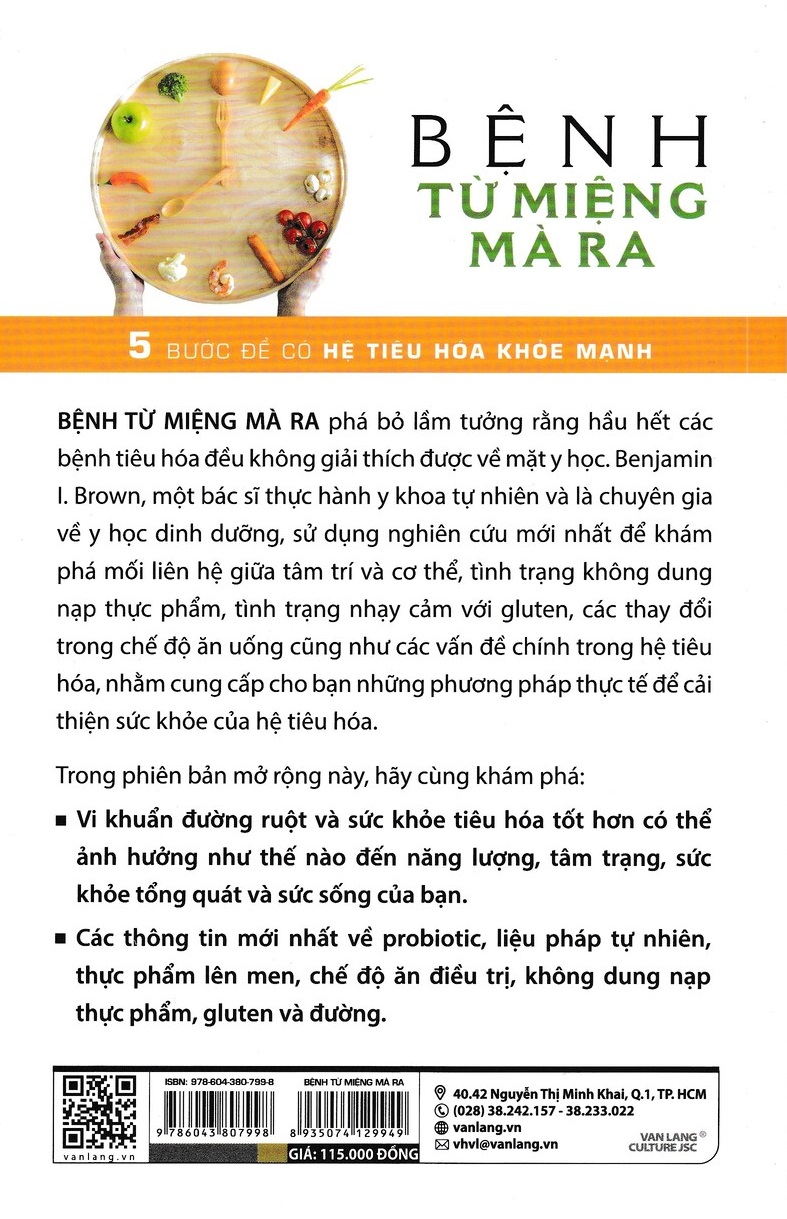 BỆNH TỪ MIỆNG MÀ RA - 5 BƯỚC ĐỂ CÓ HỆ TIÊU HÓA KHỎE MẠNH - VL