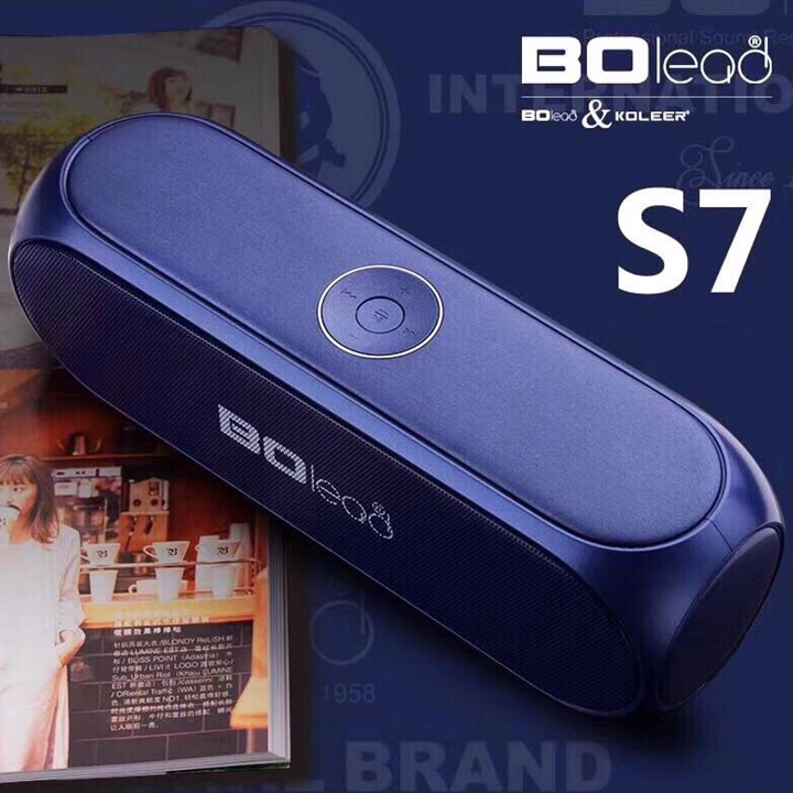 Loa Bluetooth cao cấp BOlead S7 màu Đỏ - Hàng nhập khẩu