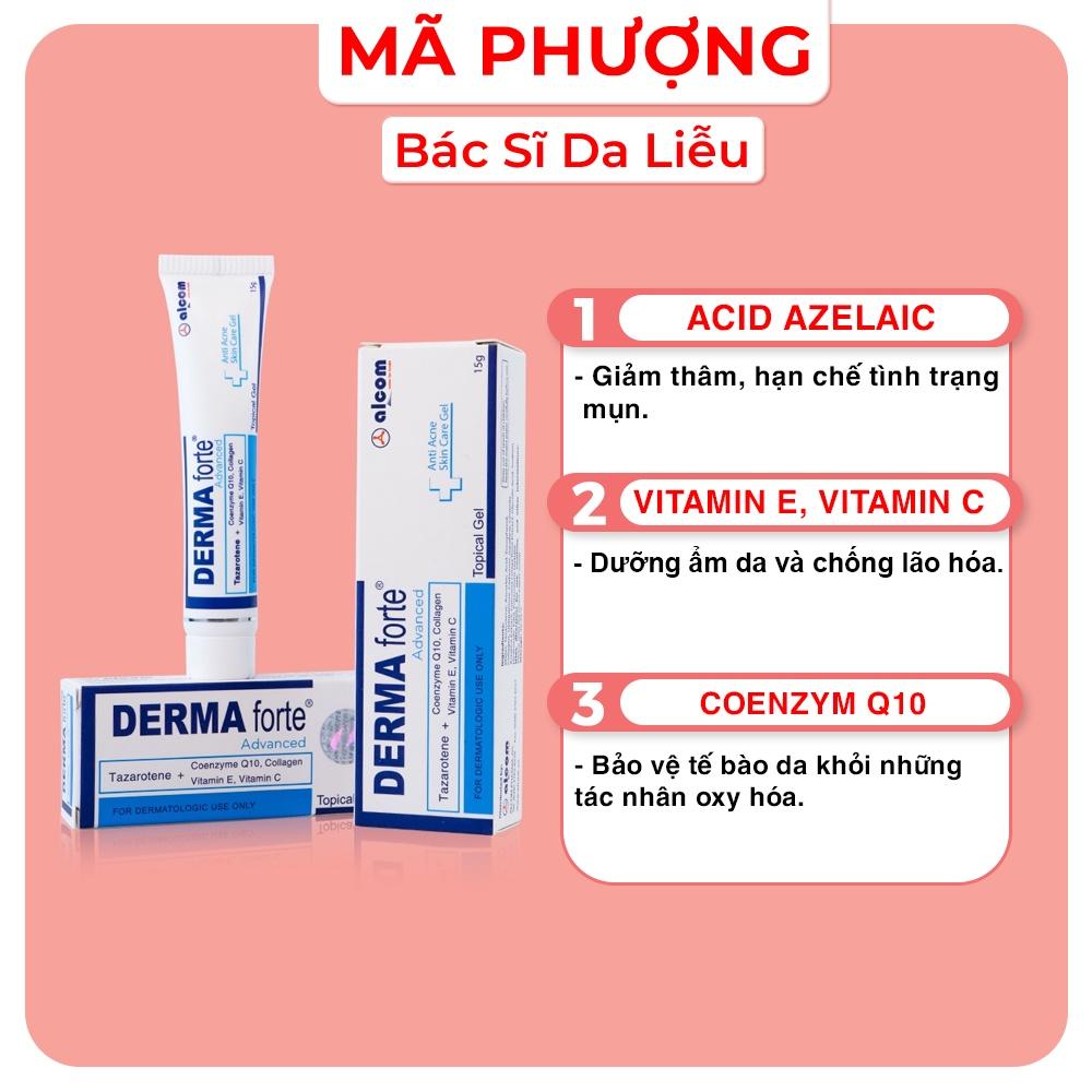 Derma Forte Giảm Thâm Mụn, Dưỡng trắng mịn da - Bản Thường và bản Advanced - Bác Sĩ Mã Phượng