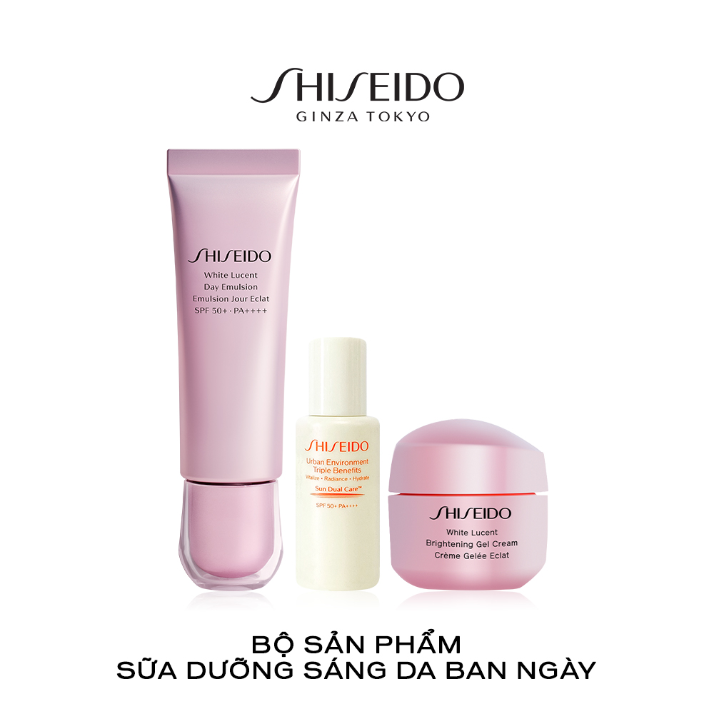 Bộ Sản Phẩm Sữa dưỡng sáng da ban ngày Shiseido White Lucent Day Emulsion 50ml