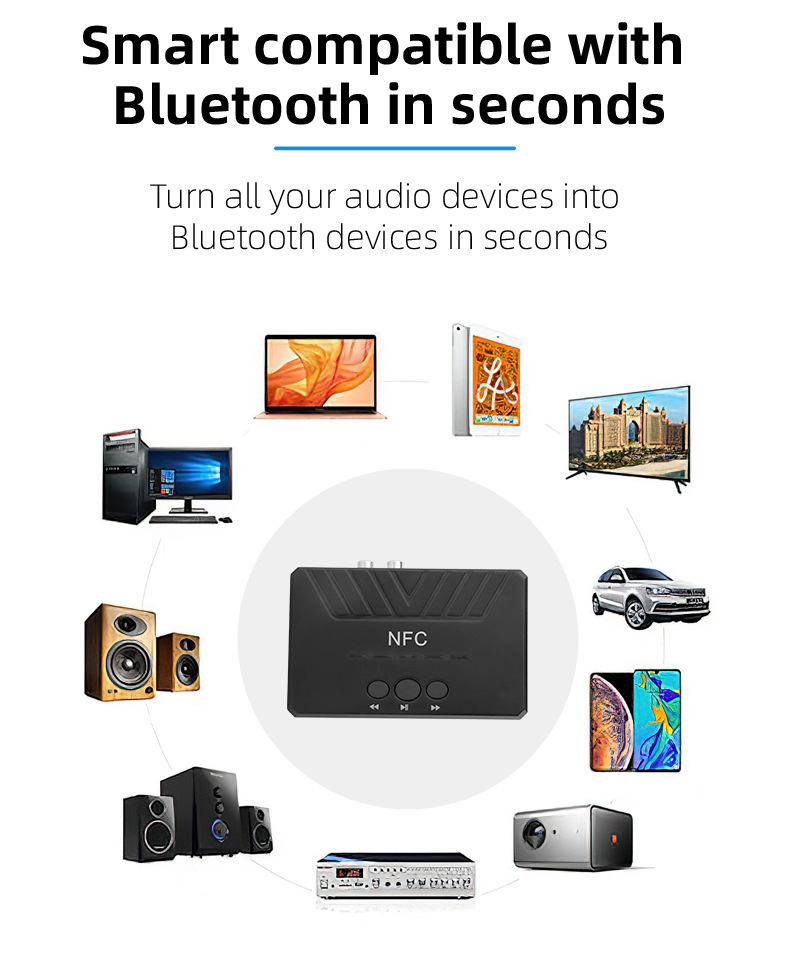 Thiết Bị Nhận Bluetooth, NFC Cho Loa Và Amply  Phiên bản mới nhất