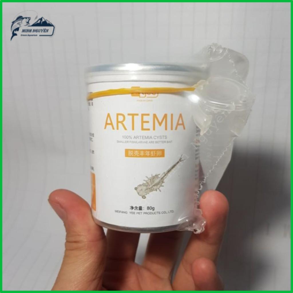 Artemia sấy khô hộp 150ml - Artimia sinh khối thức ăn tươi cho cá cảnh -tặng kèm ống cho ăn nhỏ giọt