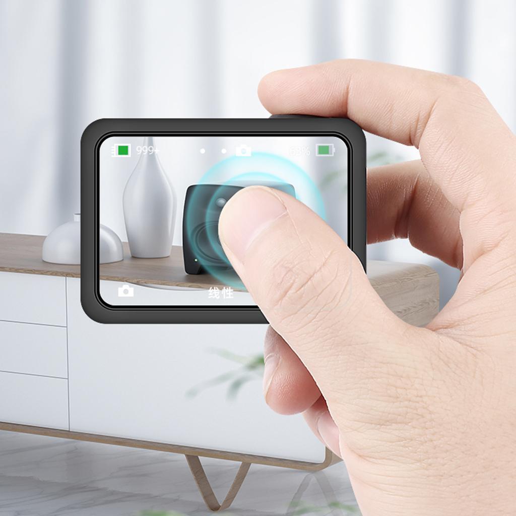 Tempered Glass Film Lens+Screen Protector Cover for 8 Black