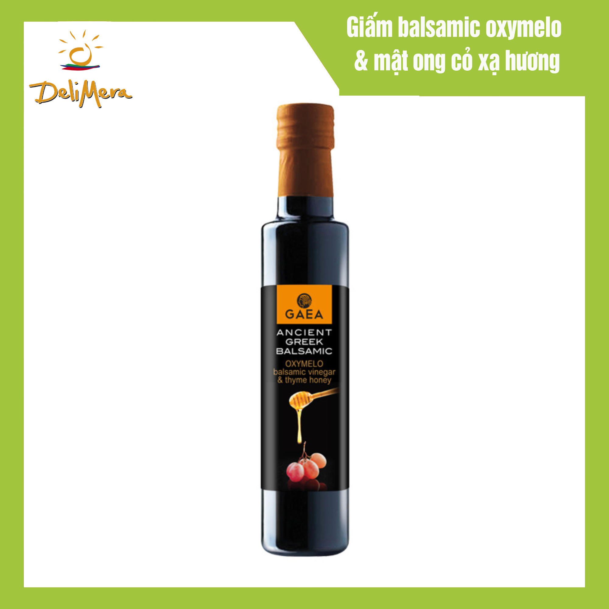 Giấm Balsamic Oxymelo & Mật Ong Cỏ Xạ Hương Nhãn Hiệu GAEA