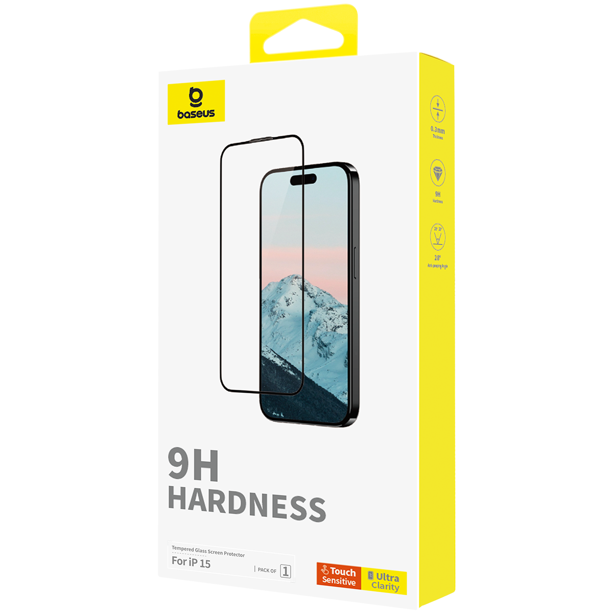 Cường Lực Full Viền Cho iP15 OS-Baseus Diamond Series Full-Coverage HD Tempered Glass Screen Protector for iP 15