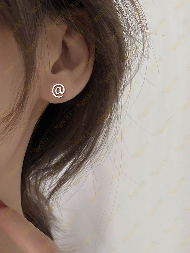 Bông Tai Bạc Nữ NgọcHy - Kiểu Dáng @ Cá Tính