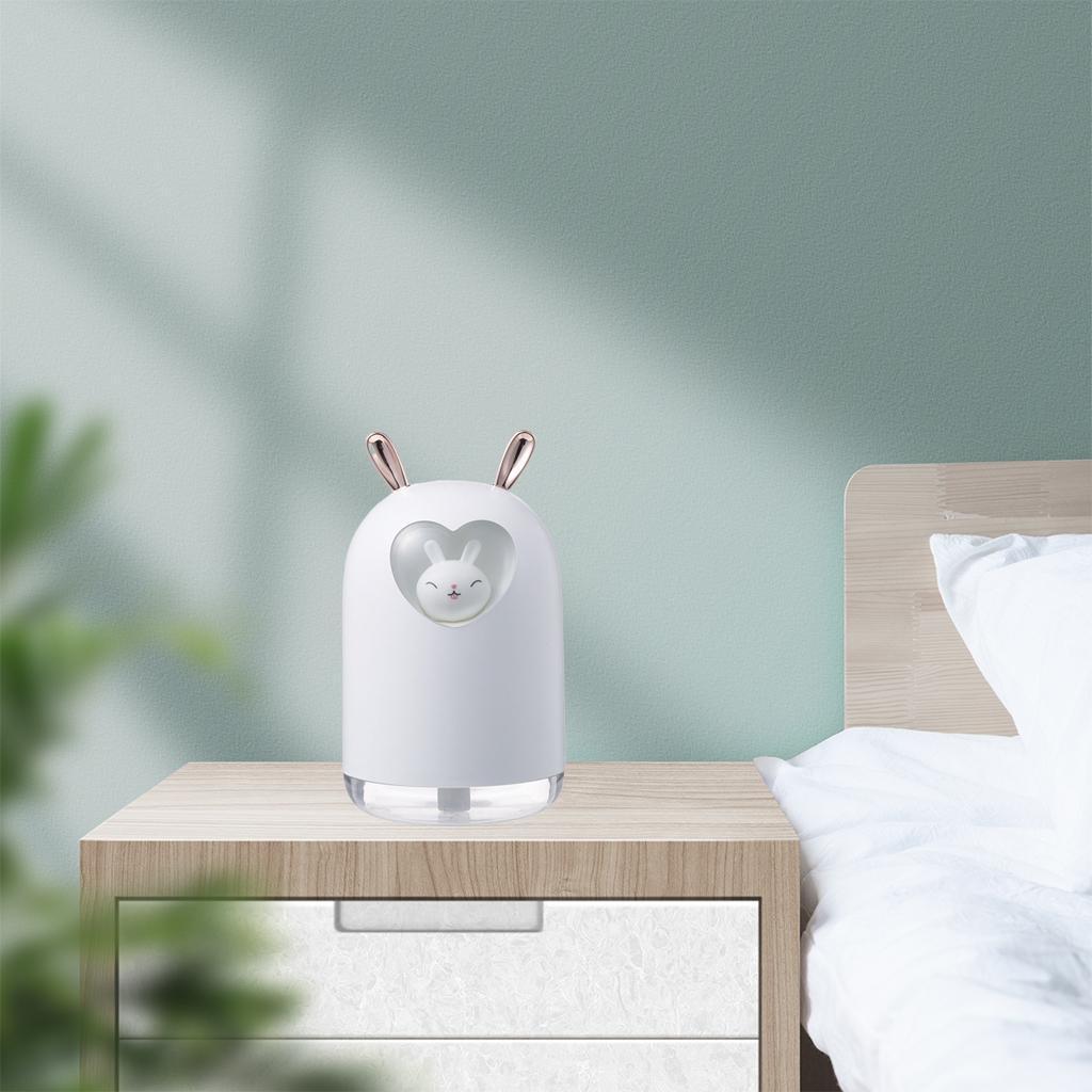 Cute Pet Air Humidifier 300ml Cool Mist Aroma Colorful LED Lamp for Office