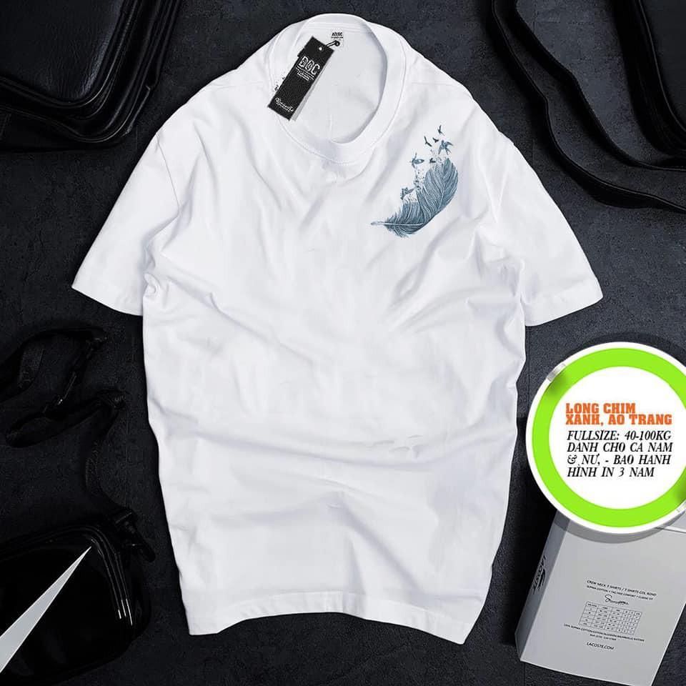Shop Áo thun nữ big size - Áo phông nam nữ trắng - Áo thun nam cho người béo