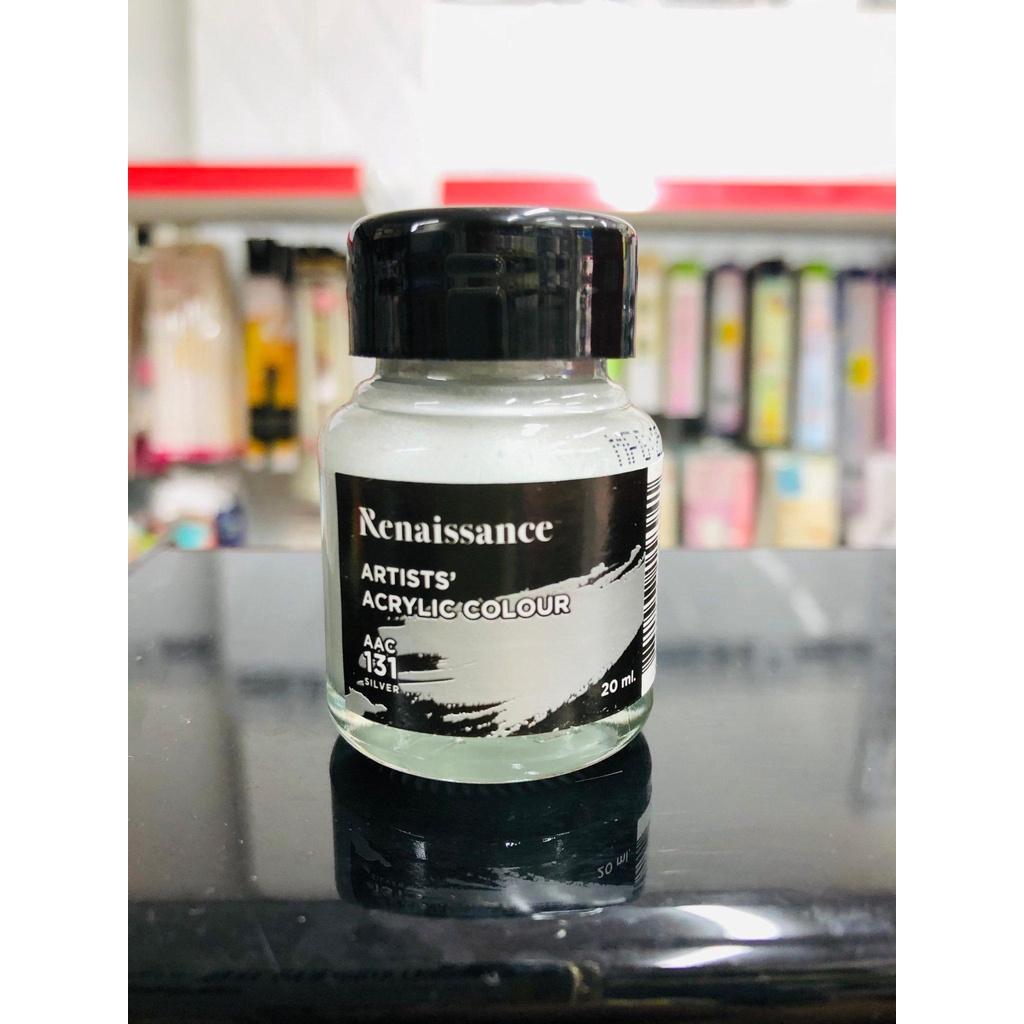 Màu Nước Renaissance 20ML Bạc SILVER (BT)#131