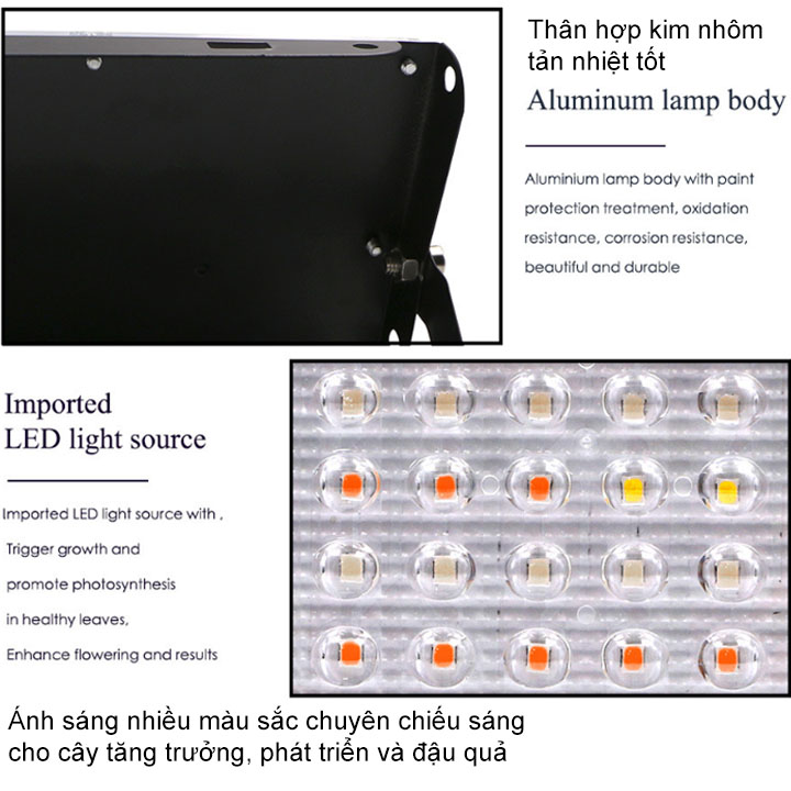 Đèn led pha chuyên cho trồng cây trong nhà 50W-220V50Hz