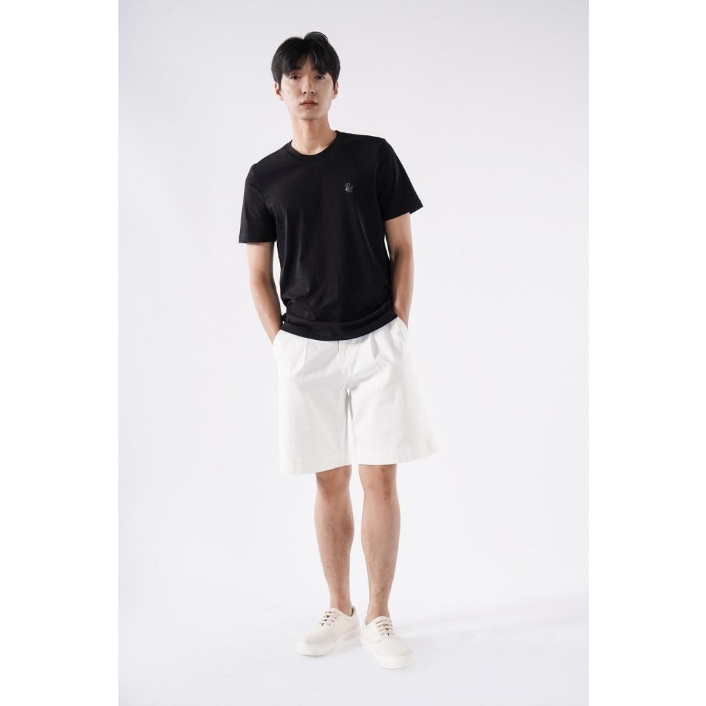 Áo thun nam tay ngắn thêu họa tiết form fitted vải cotton - 10S21TSH030 LASTORE MENSWEAR