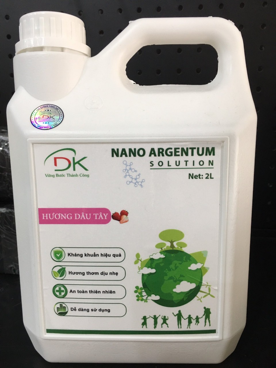 2 LÍT Dung dịch Nano Bạc DK NANO ARGETUM SOLUTION A khử mùi, khử khuẩn cho xe ô tô, nhà cửa, văn phòng kết hợp với máy khử mùi để tạo khói