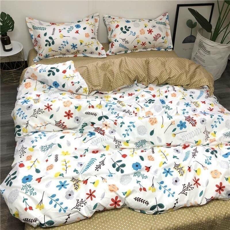 Bộ Chăn Ga Cotton Korea Cao Cấp, Mềm Mại, Thoáng Mát - KO CÓ CHĂN