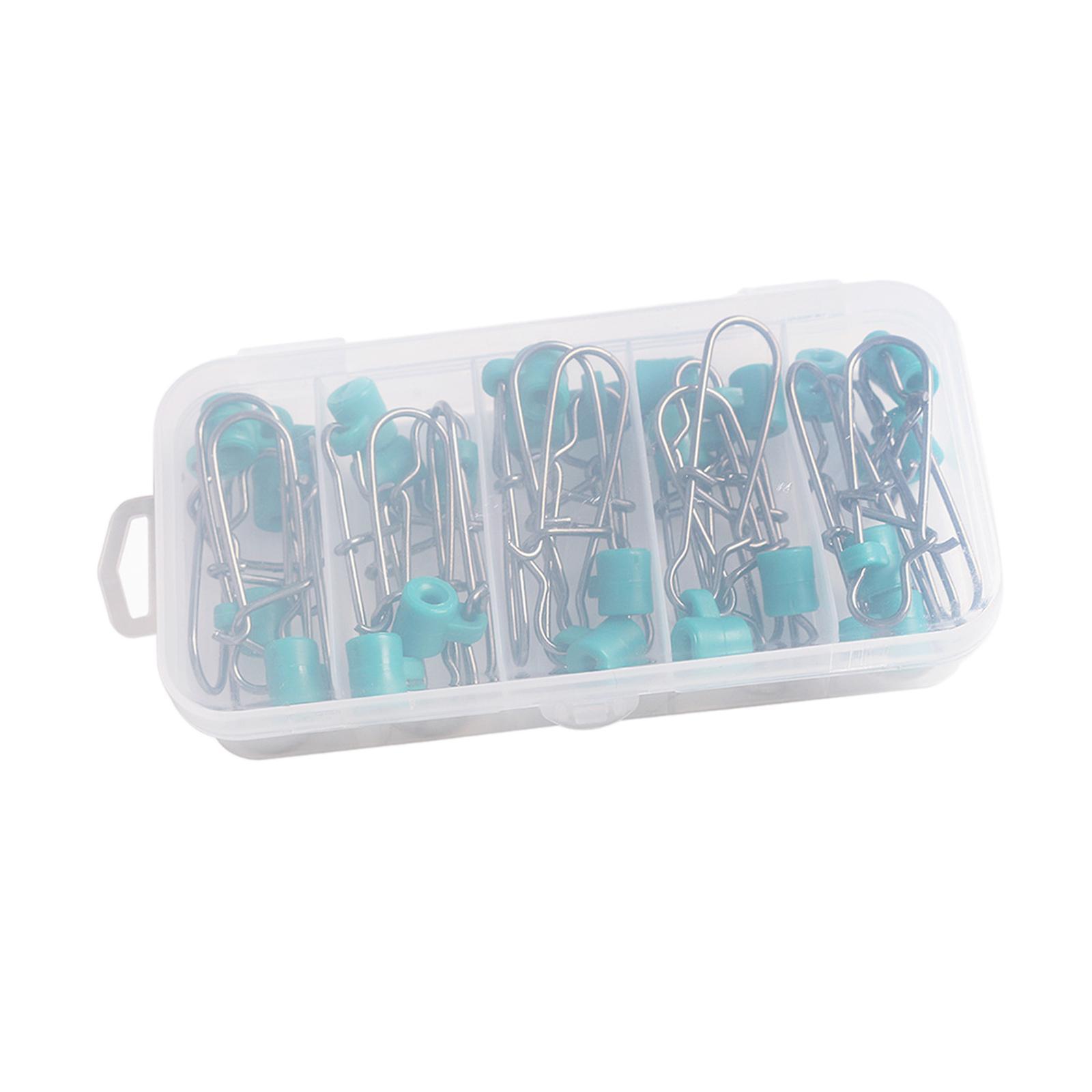 25x Fishing Line Connector, Sinker Weight Connectors, Fishing Tackle, Fishing Sinker Slides, Sliding Swivels for Freshwater, Fishing Rigs