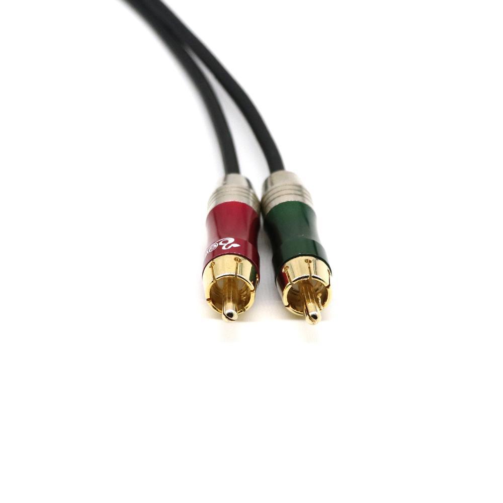6X 0.  XLR Y-splitter patch cable, 1 XLR socket to 2  plug stereo plug