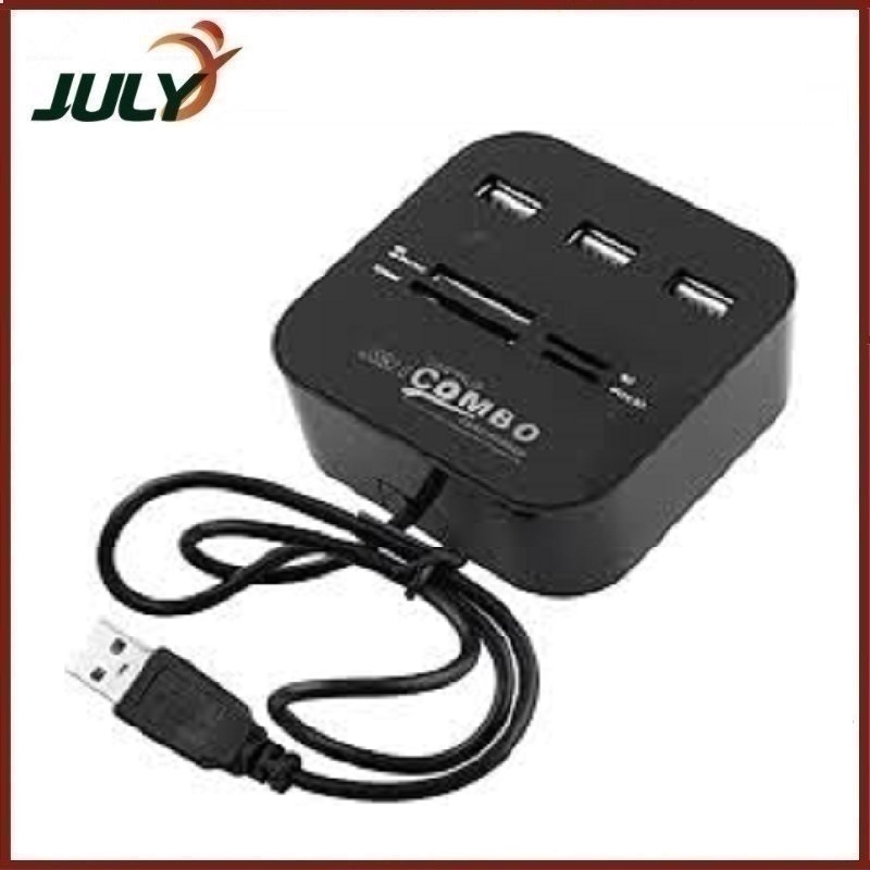 Combo hub usb 2.0 + card reader - JL