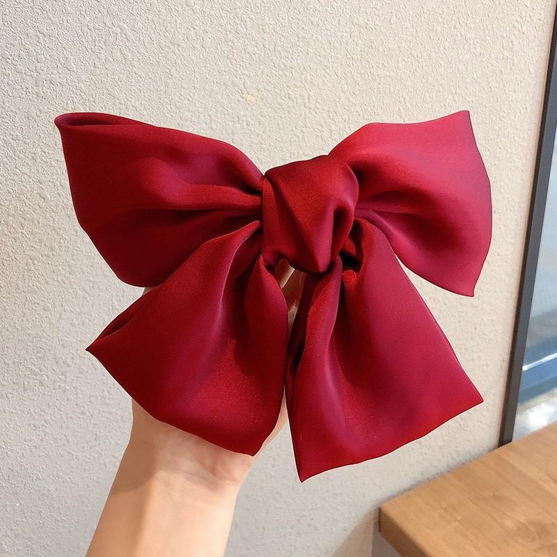 Kẹp tóc nơ lụa phong cách Hàn Quốc dễ thương cho nữ bản đẹp Miituu NLHQ