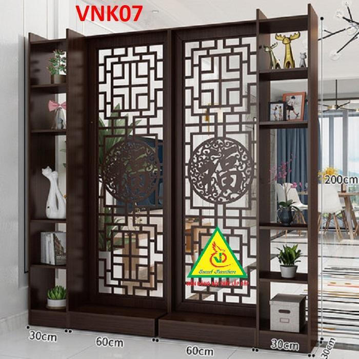 Vách ngăn phòng khách - nhà bếp Vách ngăn phòng VNK07A - Nội thất lắp ráp Viendong Adv