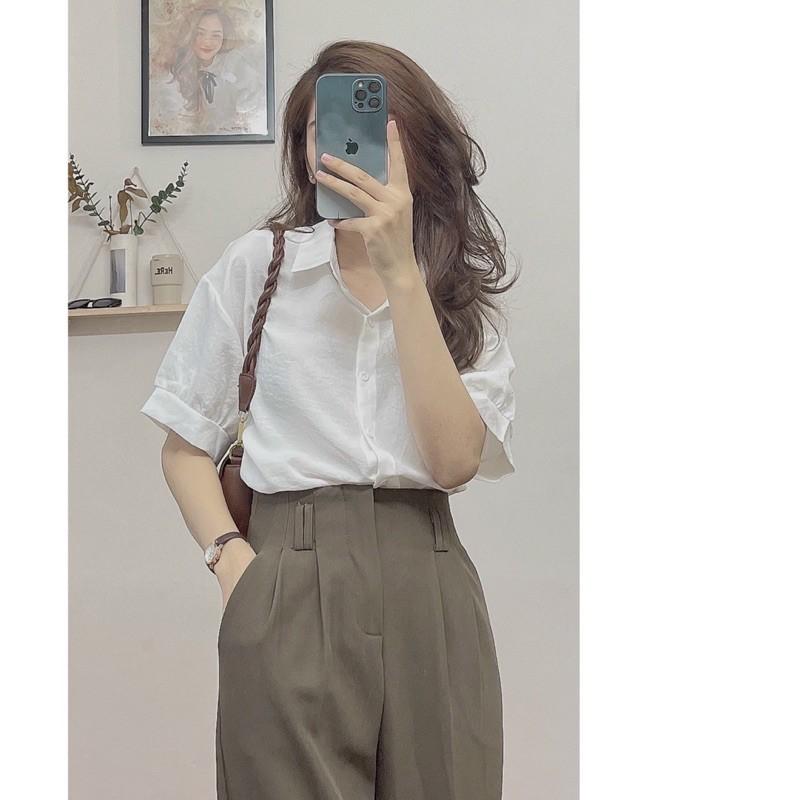 ÁO SƠ MI TAY NGẮN KIỂU HÀN QUỐC