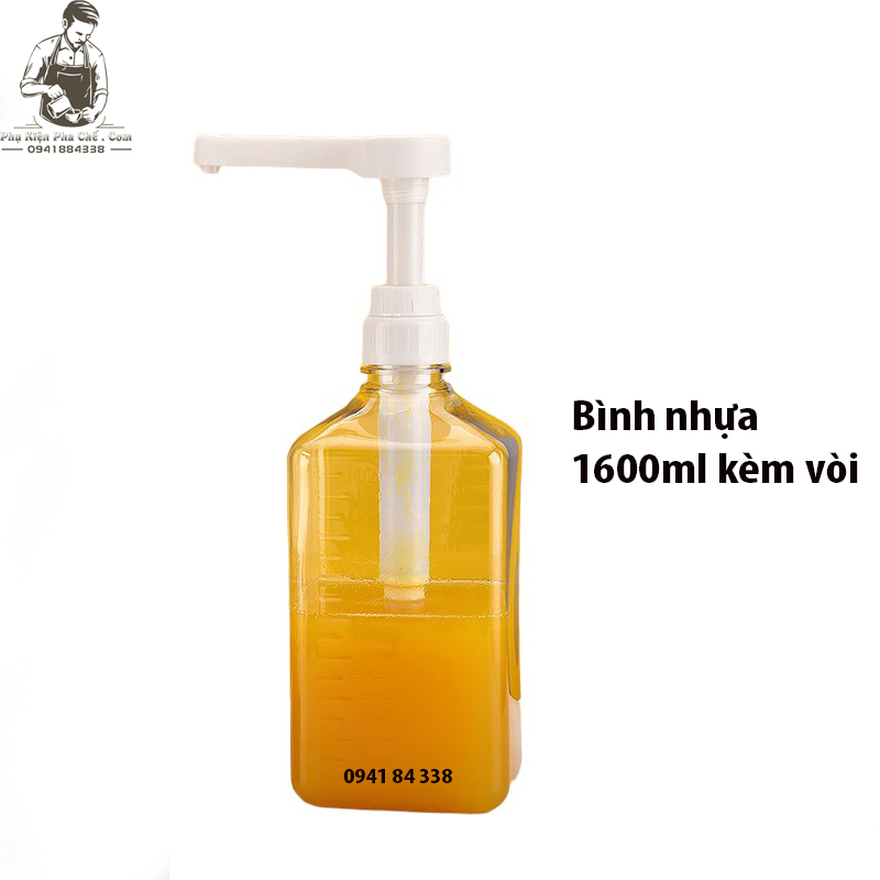 Bình Bơm Nhựa, Thuỷ Tinh Với Ống Hút Lớn Pump 10ml