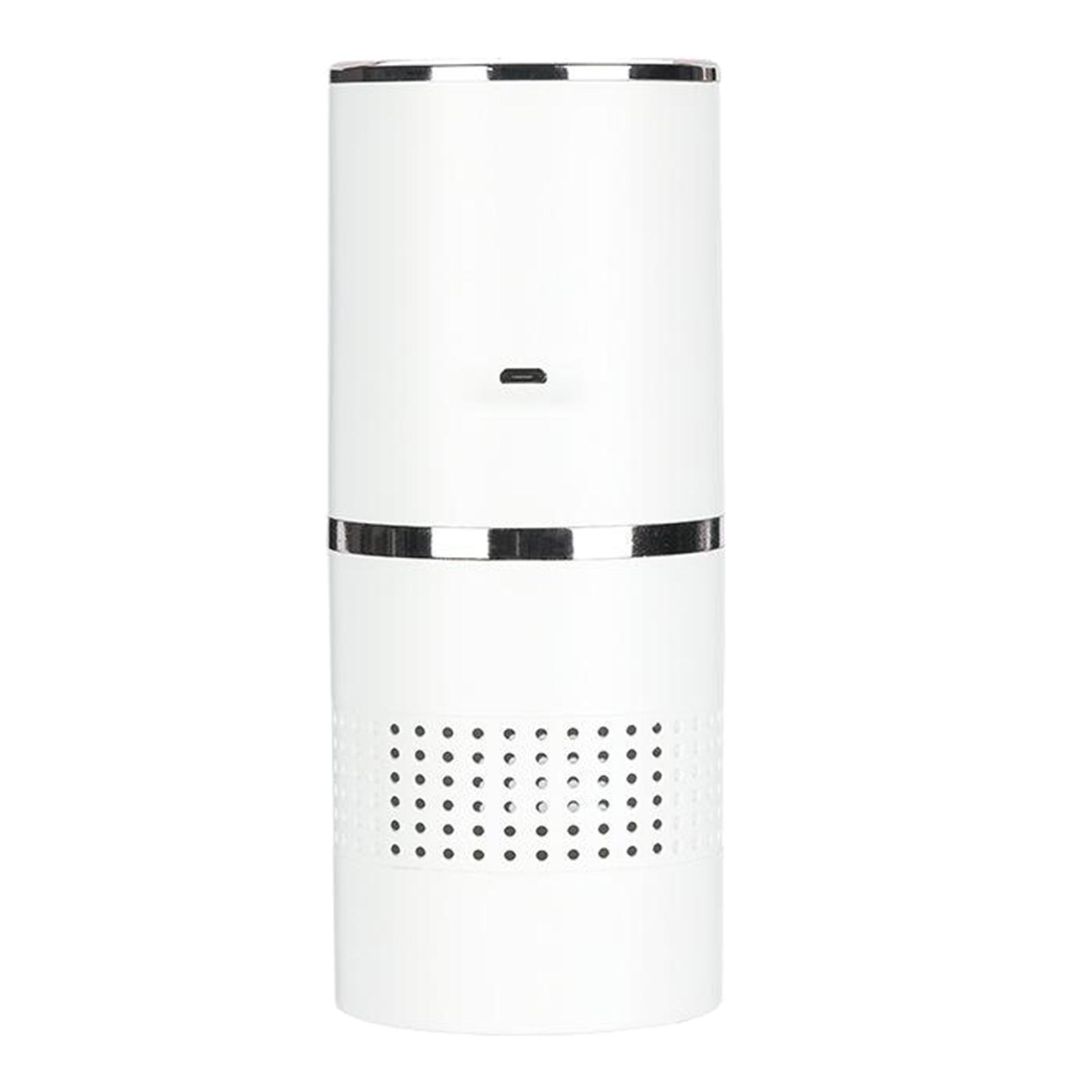 Mini Air Purifier for Home, USB Plug in Portable Desktop Air Cleaner with Night Light, Low Noise Small Air Purifier