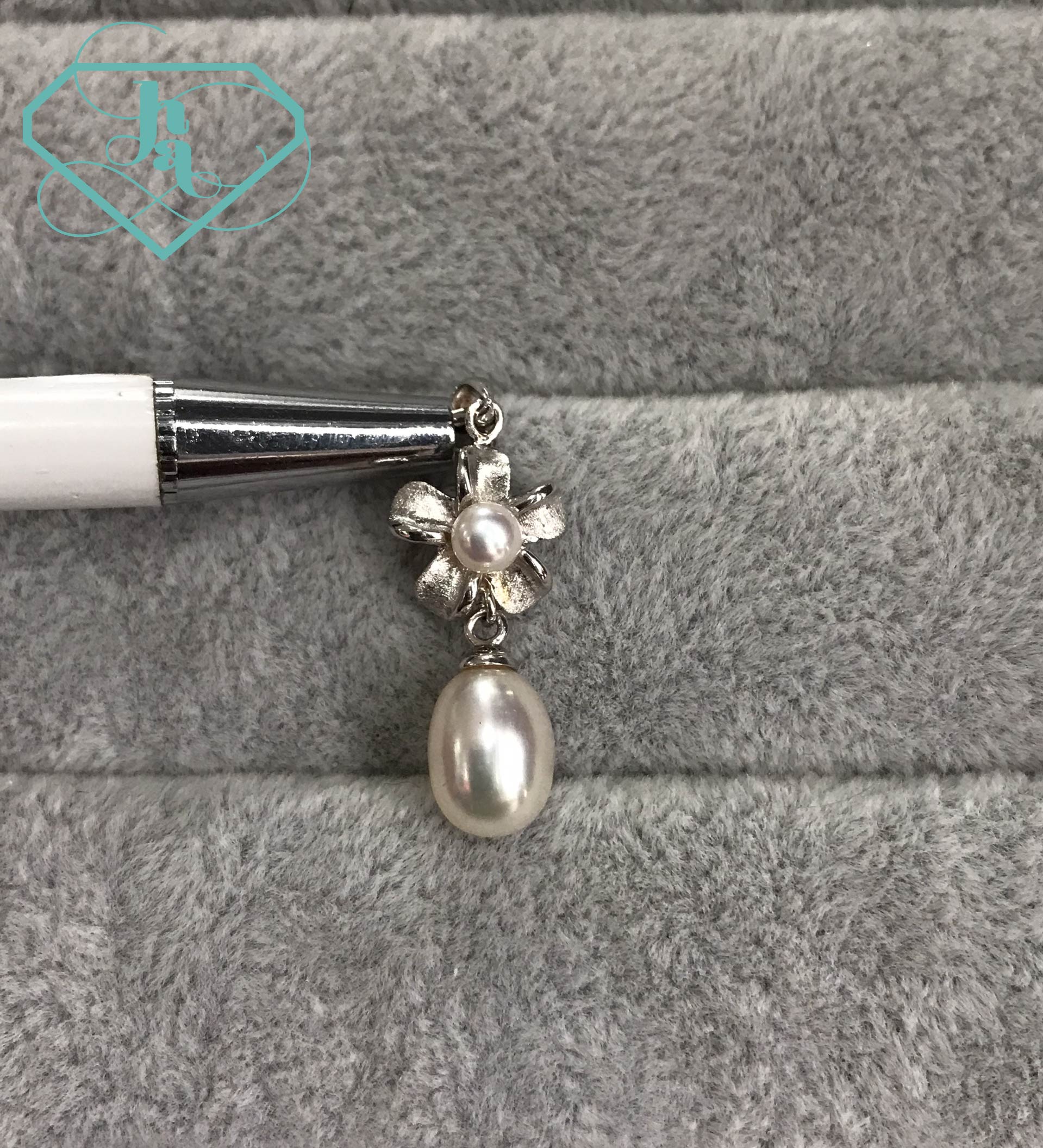 Mặt dây ngọc trai bạc NTB3