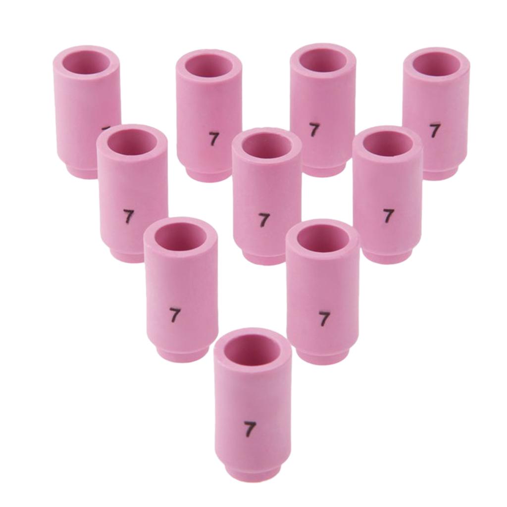 13N11 # 7 TIG Alumina Nozzle Shield Cup for WP9 20 25 TIG Torch 10 Pieces